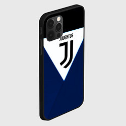 Чехол для iPhone 12 Pro Max Juventus sport geometry color, цвет: 3D-черный — фото 2