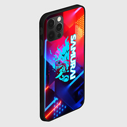 Чехол для iPhone 12 Pro Max Samurai neon game, цвет: 3D-черный — фото 2