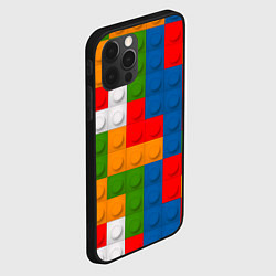 Чехол для iPhone 12 Pro Max Блоки цветового конструктора, цвет: 3D-черный — фото 2