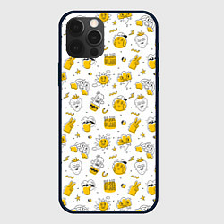 Чехол для iPhone 12 Pro Max Хиппи бла бла, цвет: 3D-черный
