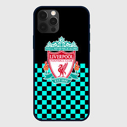 Чехол для iPhone 12 Pro Max Liverpool fc sport клетка, цвет: 3D-черный