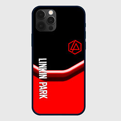 Чехол для iPhone 12 Pro Max Linkin park geometry line steel, цвет: 3D-черный