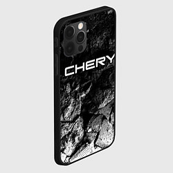 Чехол для iPhone 12 Pro Max Chery black graphite, цвет: 3D-черный — фото 2