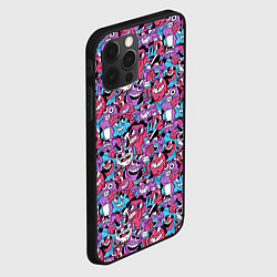 Чехол для iPhone 12 Pro Max Смеющиеся монстры, цвет: 3D-черный — фото 2