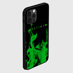 Чехол для iPhone 12 Pro Max Destiny fire green, цвет: 3D-черный — фото 2