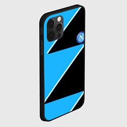 Чехол для iPhone 12 Pro Max Napoli fc geometry blue, цвет: 3D-черный — фото 2