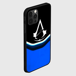 Чехол для iPhone 12 Pro Max Assassins Creed logo abstergo, цвет: 3D-черный — фото 2