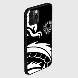 Чехол для iPhone 12 Pro Max Samurai dragon steel japan, цвет: 3D-черный — фото 2