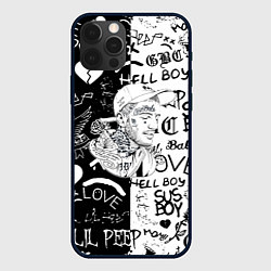 Чехол для iPhone 12 Pro Max Lii Peep pattern rap, цвет: 3D-черный