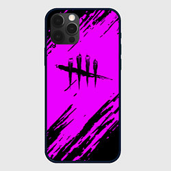 Чехол для iPhone 12 Pro Max Dead by daylight краски абстракция, цвет: 3D-черный