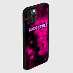 Чехол для iPhone 12 Pro Max Undertale pink game, цвет: 3D-черный — фото 2