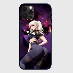 Чехол для iPhone 12 Pro Max Девушка с аппетитными формами, цвет: 3D-черный