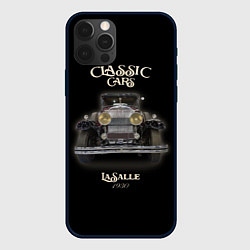 Чехол для iPhone 12 Pro Max Классические автомобили Cadillac LaSalle, цвет: 3D-черный