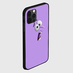 Чехол для iPhone 12 Pro Max Эмоция страха - лицо крупное, цвет: 3D-черный — фото 2
