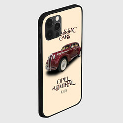 Чехол для iPhone 12 Pro Max Классические автомобиль 1939 года Opel Admiral, цвет: 3D-черный — фото 2