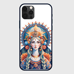 Чехол для iPhone 12 Pro Max Богиня красоты, славянские мотивы, новый русский с, цвет: 3D-черный