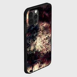 Чехол для iPhone 12 Pro Max Мокрая бумага ретро гранж текстура грязная, цвет: 3D-черный — фото 2
