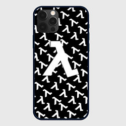 Чехол для iPhone 12 Pro Max Half liife logo pattern, цвет: 3D-черный