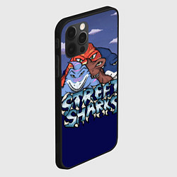 Чехол для iPhone 12 Pro Max Уличные акулы, цвет: 3D-черный — фото 2