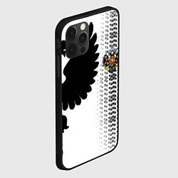 Чехол для iPhone 12 Pro Max Россия имперский герб, цвет: 3D-черный — фото 2