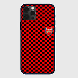 Чехол для iPhone 12 Pro Max Arsenal текстура клетка, цвет: 3D-черный