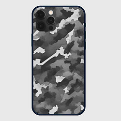Чехол для iPhone 12 Pro Max Городской камуфляж внутренних войск, цвет: 3D-черный
