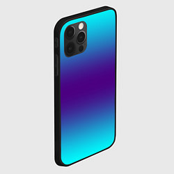 Чехол для iPhone 12 Pro Max Градиент из неона, цвет: 3D-черный — фото 2