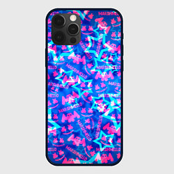 Чехол для iPhone 12 Pro Max Marshmello comstock star, цвет: 3D-черный