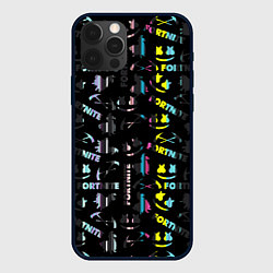 Чехол для iPhone 12 Pro Max Marshmello black fortnite, цвет: 3D-черный