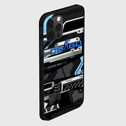 Чехол для iPhone 12 Pro Max CS GO vulkan steel, цвет: 3D-черный — фото 2