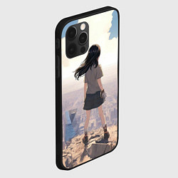 Чехол для iPhone 12 Pro Max Девушка аниме, цвет: 3D-черный — фото 2