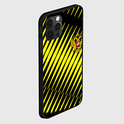 Чехол для iPhone 12 Pro Max Герб РФ абстракция, цвет: 3D-черный — фото 2