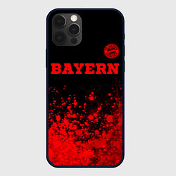 Чехол для iPhone 12 Pro Max Bayern - red gradient посередине, цвет: 3D-черный