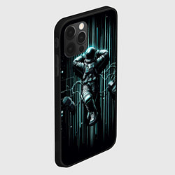 Чехол для iPhone 12 Pro Max Отдыхающий космонавт, цвет: 3D-черный — фото 2