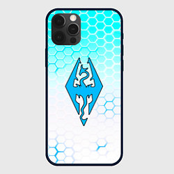 Чехол для iPhone 12 Pro Max The elder scrolls hexagon, цвет: 3D-черный