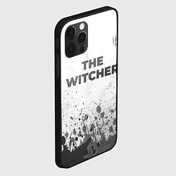 Чехол для iPhone 12 Pro Max The Witcher - white gradient посередине, цвет: 3D-черный — фото 2