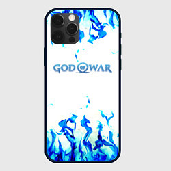 Чехол для iPhone 12 Pro Max God of War синий огонь, цвет: 3D-черный