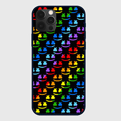 Чехол для iPhone 12 Pro Max Marshmello dj colors, цвет: 3D-черный