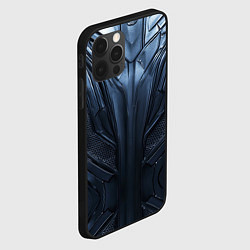 Чехол для iPhone 12 Pro Max Металлический карбон, цвет: 3D-черный — фото 2