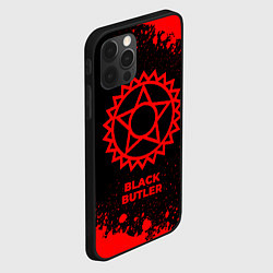 Чехол для iPhone 12 Pro Max Black Butler - red gradient, цвет: 3D-черный — фото 2