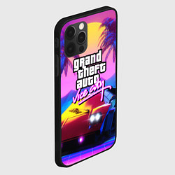 Чехол для iPhone 12 Pro Max Vice city retro wave Lambo, цвет: 3D-черный — фото 2