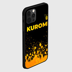 Чехол для iPhone 12 Pro Max Kuromi - gold gradient посередине, цвет: 3D-черный — фото 2