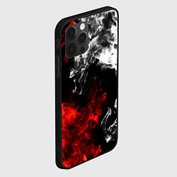 Чехол для iPhone 12 Pro Max Битва дыма и огня, цвет: 3D-черный — фото 2