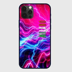 Чехол для iPhone 12 Pro Max Milano - neon abstraction, цвет: 3D-черный