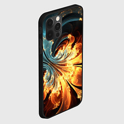 Чехол для iPhone 12 Pro Max Абстрактный фрактал, цвет: 3D-черный — фото 2