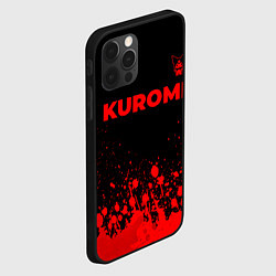 Чехол для iPhone 12 Pro Max Kuromi - red gradient посередине, цвет: 3D-черный — фото 2