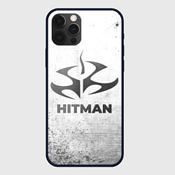 Чехол для iPhone 12 Pro Max Hitman - white gradient, цвет: 3D-черный