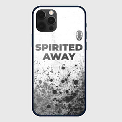 Чехол для iPhone 12 Pro Max Spirited Away - white gradient посередине, цвет: 3D-черный