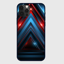 Чехол для iPhone 12 Pro Max Геометрический тоннель из треугольников, цвет: 3D-черный