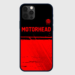 Чехол для iPhone 12 Pro Max Motorhead - red gradient посередине, цвет: 3D-черный